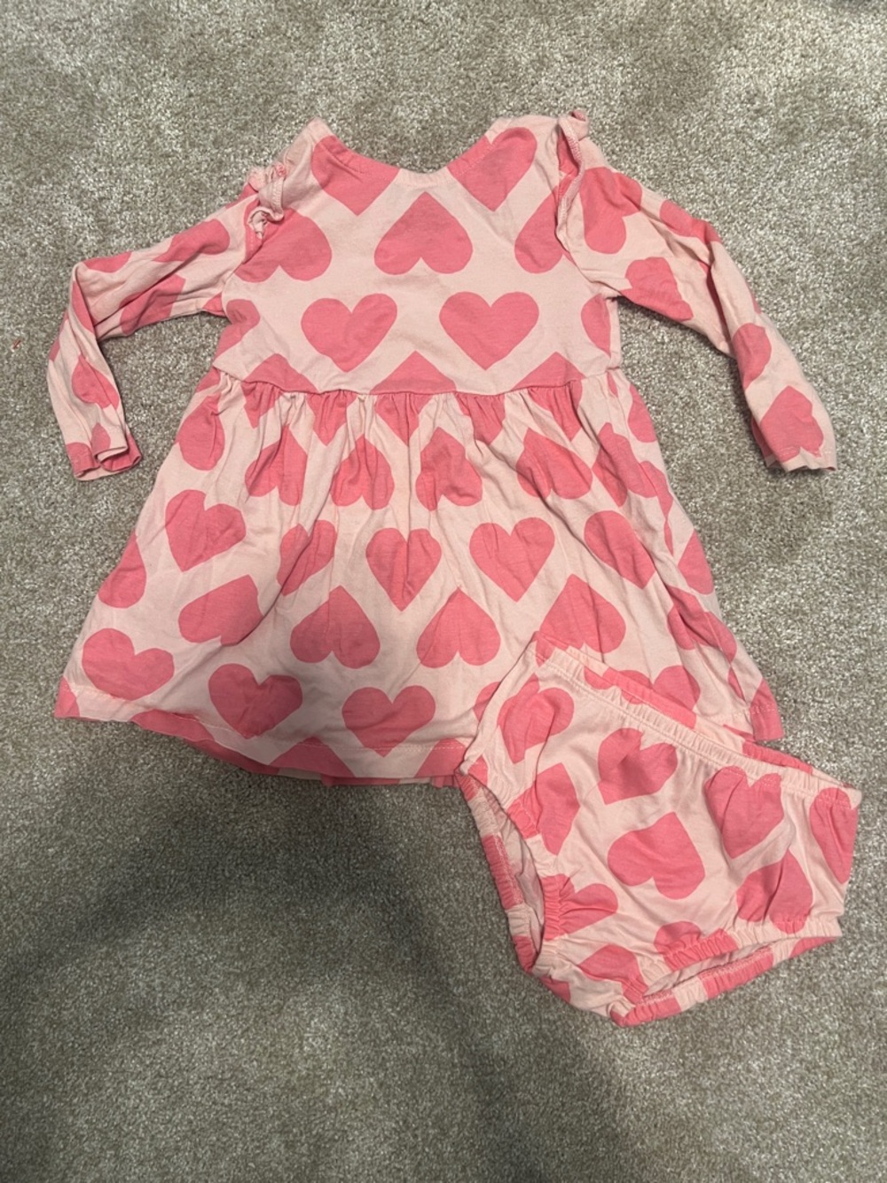 Carter's Pink Striped Baby Dress with Matching Bloomers